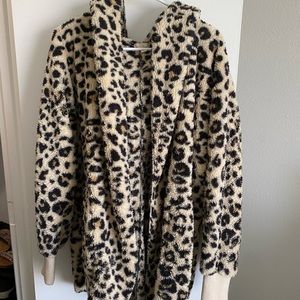 Leopard Teddy Coat